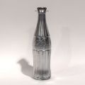 Bouteille Coca-Cola peinte en argent par A. Warhol, 19,5 cm, étiquette "You are in"