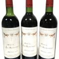 (PAUILLAC) 3 Flaschen Mise de la Baronnie, Baron Philippe de Rothschild, Médoc Rouge 1983