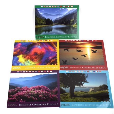 Réunion de 5 pochettes annuelles SEPAC : 2009 à 2015