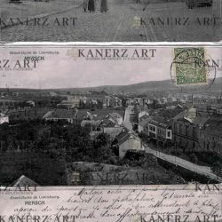 Ensemble de 3 cartes postales de Charles Bernhoeft, panoramas urbains du début du XXe siècle