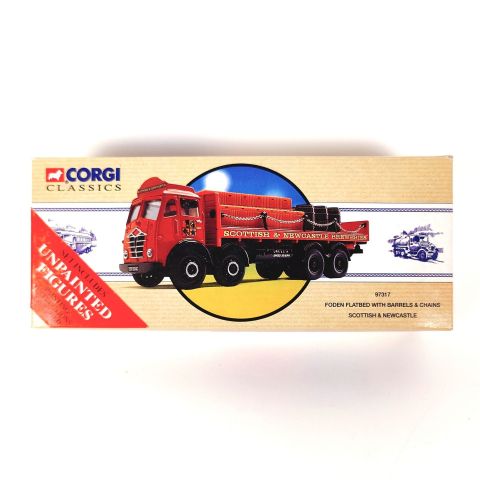 Camion Foden Scottish & Newcastle Breweries avec fût et chaînes, bon état