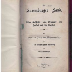 Beschreibung eines Buches über Luxemburg aus dem Jahr 1876