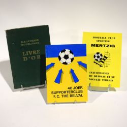 Books and brochures on Luxembourg soccer clubs from the 80s