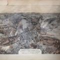 Lithographie colorisée du bassin d'Esch et d'Audun le Tiche, vers 1920/30