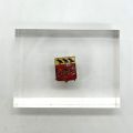Emailliertes Abzeichen der Stadt Clervaux, 20 x 16 mm, Metall