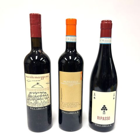 Sélection de 3 bouteilles du Domaine Villabella : Valpolicella Classico et Ripasso