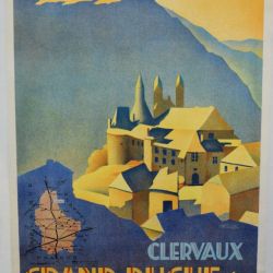 Tourist poster for Clervaux designed by J. Meyers in the 1930s
