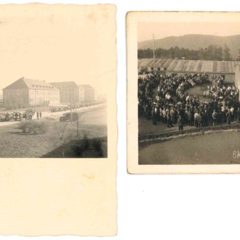 Photographies historiques : véhicules américains en 1944 et réunion militaire au Congo 1943