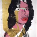 Affiche Pop Art de Andy Warhol : Mick Jagger en 84 x 56 cm