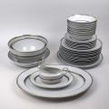 Service de table Christofle ligne Rubanea Gris : pièces assorties prestigieuses