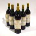 Set von 6 Flaschen Château Pichon Longueville Comtesse de Lalande 1986