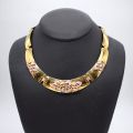 Parure en or jaune 18 ct serties de rubis et brillants de 0.10 ct
