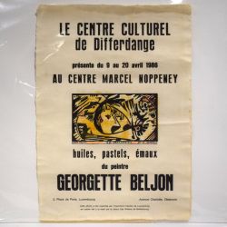 Exhibition by Georgette Beljon: Limited edition art poster, 1986