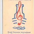 Brochure of the Grand Concours International de Chant et Musique, Esch-sur-Alzette 1956