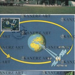 ASTRA postcards with stamps and 1st day of issue cancels