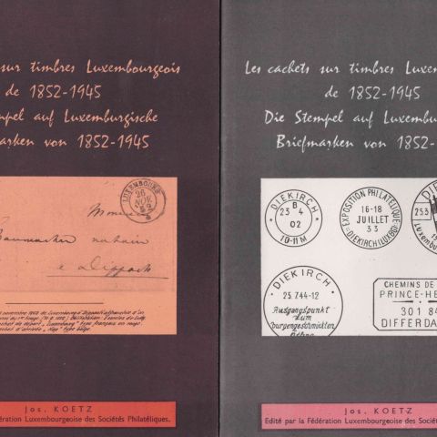 Les cachets sur timbres luxembourgeois : collection complète avec illustrations
