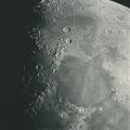 Photographie historique de la surface lunaire: Les Montagnes lunaires du Caucase, circa 1930